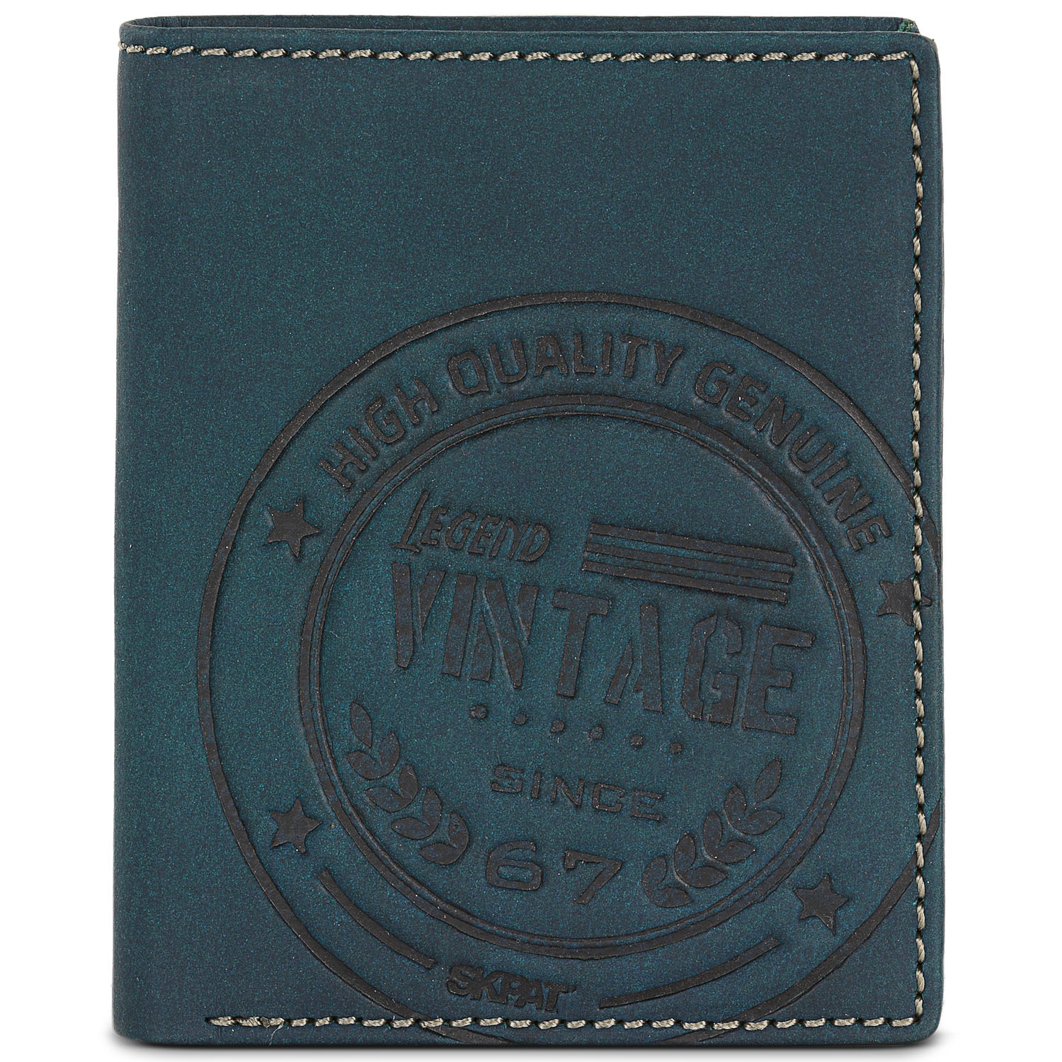 Cartera Hombre Piel Skpat Vintage Azul