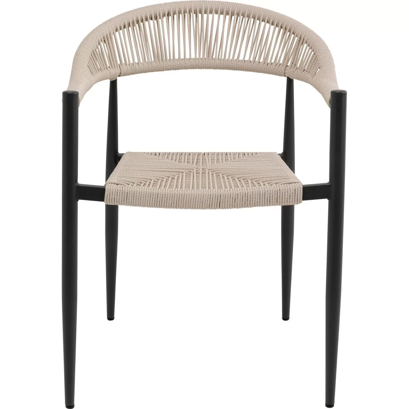 Chaise de jardin avec accoudoirs Palma crème Kare Design