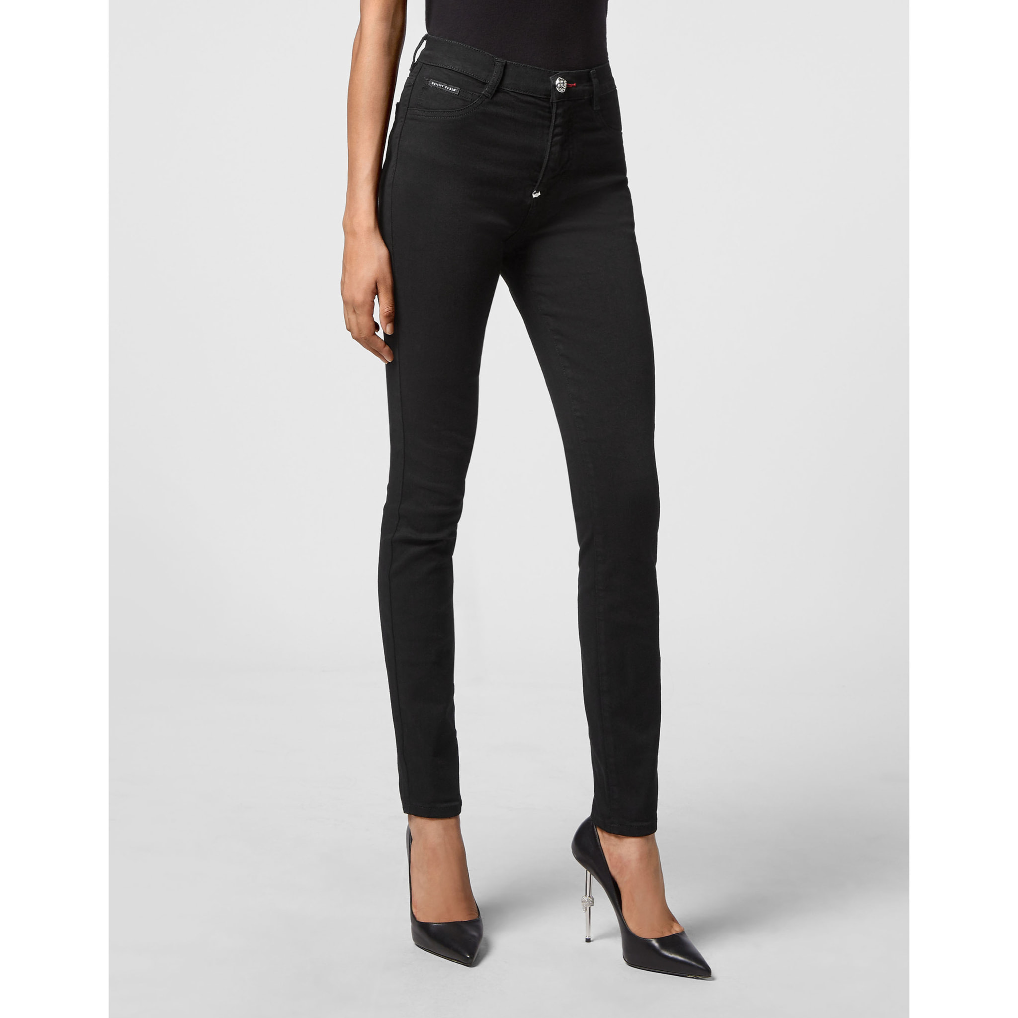 PHILIPP PLEIN Jegging de cintura alta