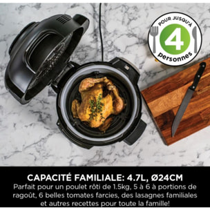 Multicuiseur NINJA Foodi OP100EU 4,7 L,  6 modes de cuisson dont air fryer