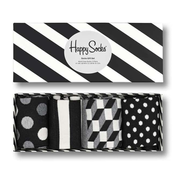 Calcetines 4- blanco y negro happyHappysockss