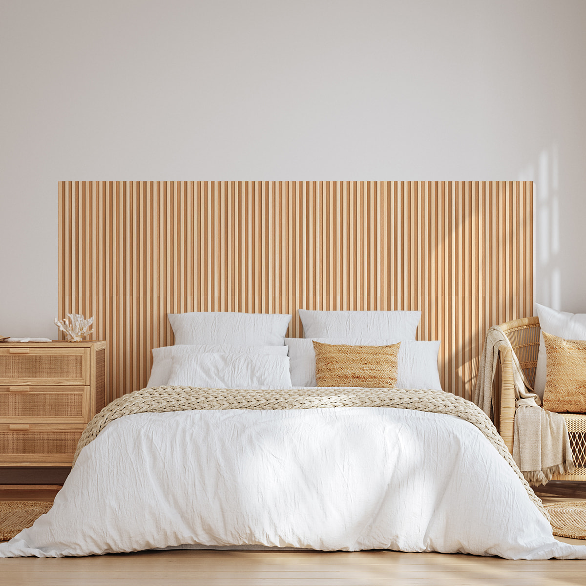 Rouleau revêtement adhésif vinyle au mètre - Sticker mural tête de lit - BOIS DESIGN
