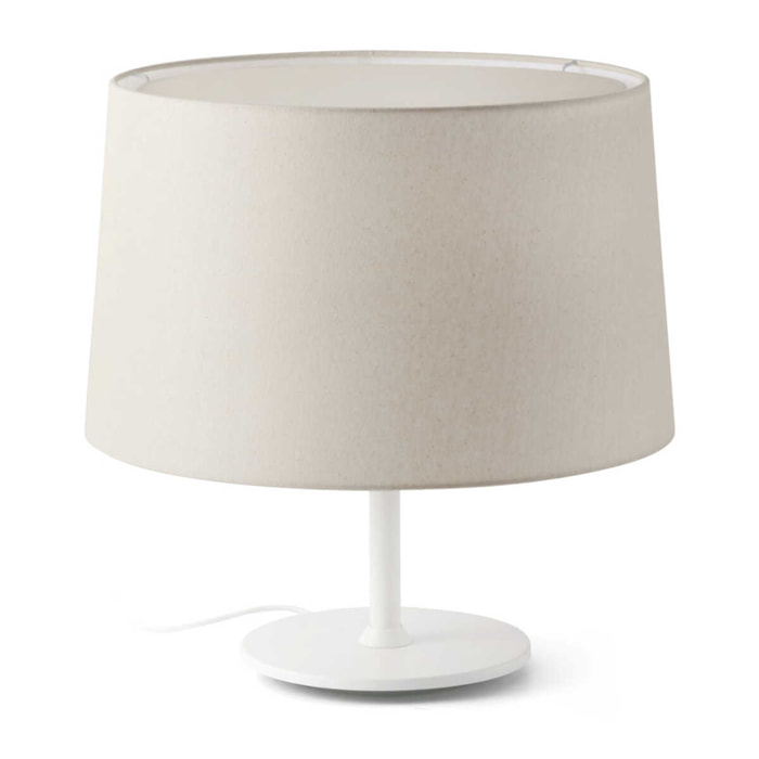 WINDSOR Lampe de table blanc/lin