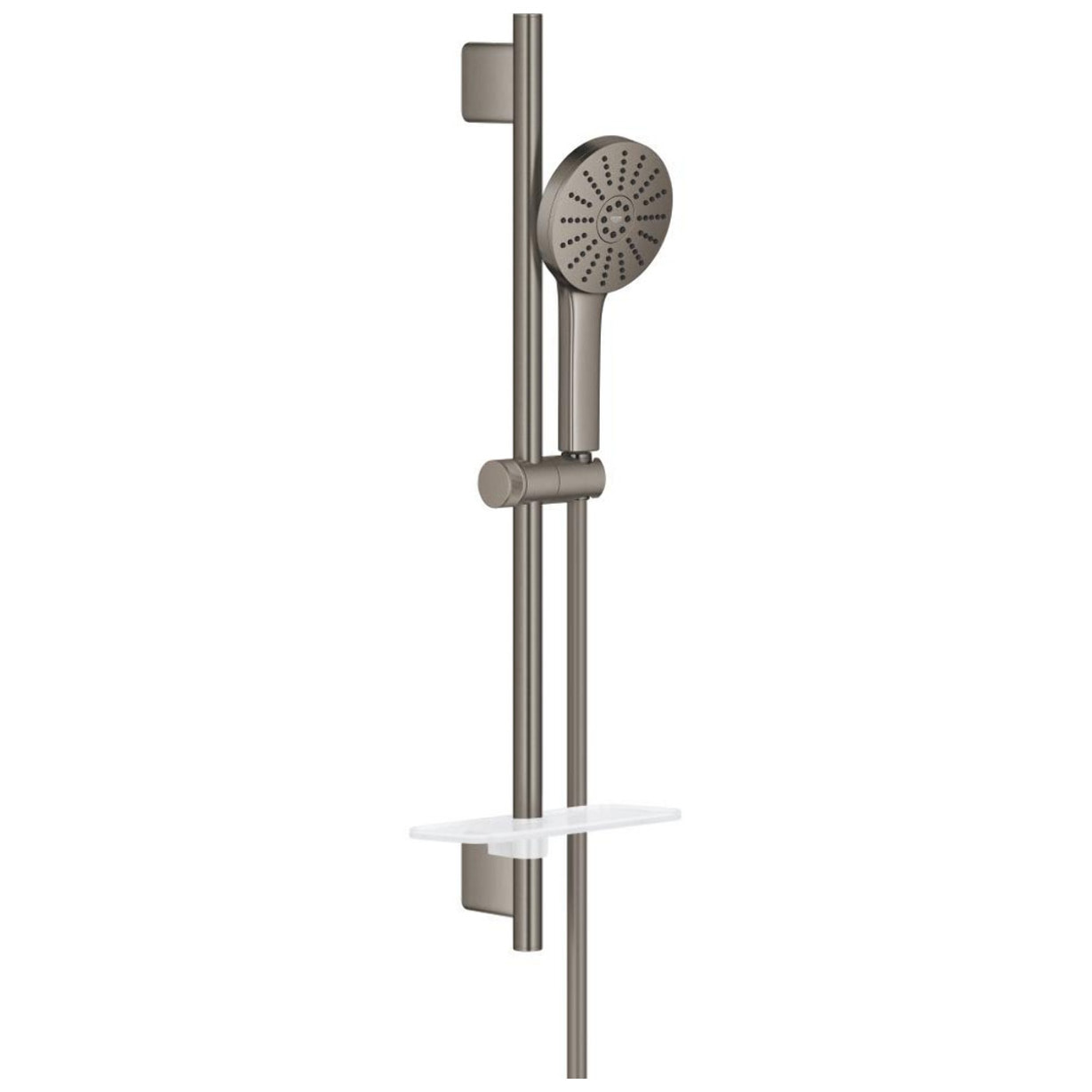 Ensemble de douche 3 jets (Pluie, Jet stimulant, Booster) - Hard Graphite brossé