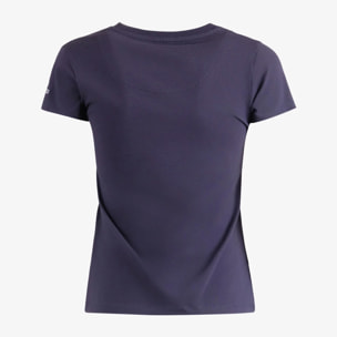 T-shirt Folgore a maniche corte blu donna