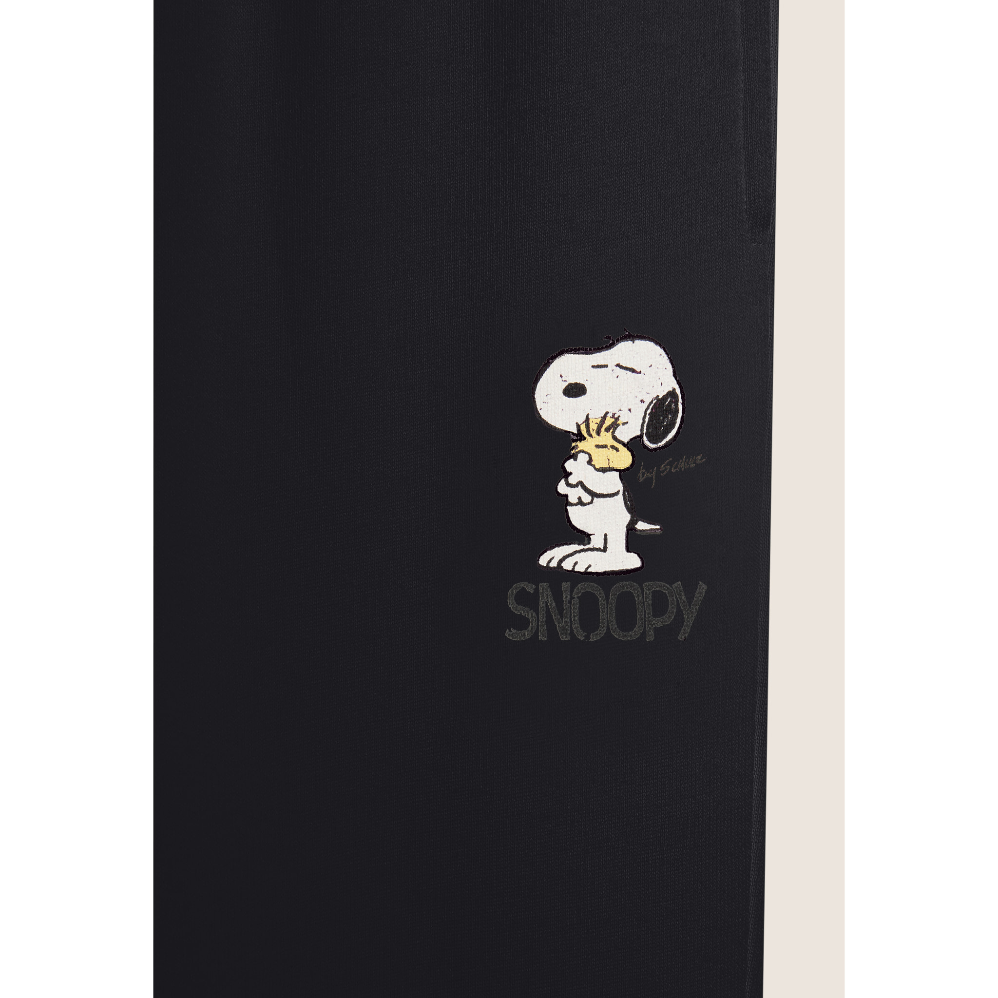 Pantalone jogger donna in felpa con piccola stampa Snoopy