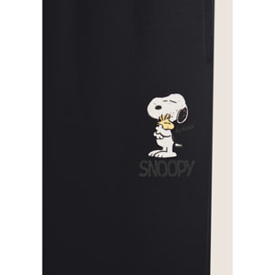 Pantalone jogger donna in felpa con piccola stampa Snoopy