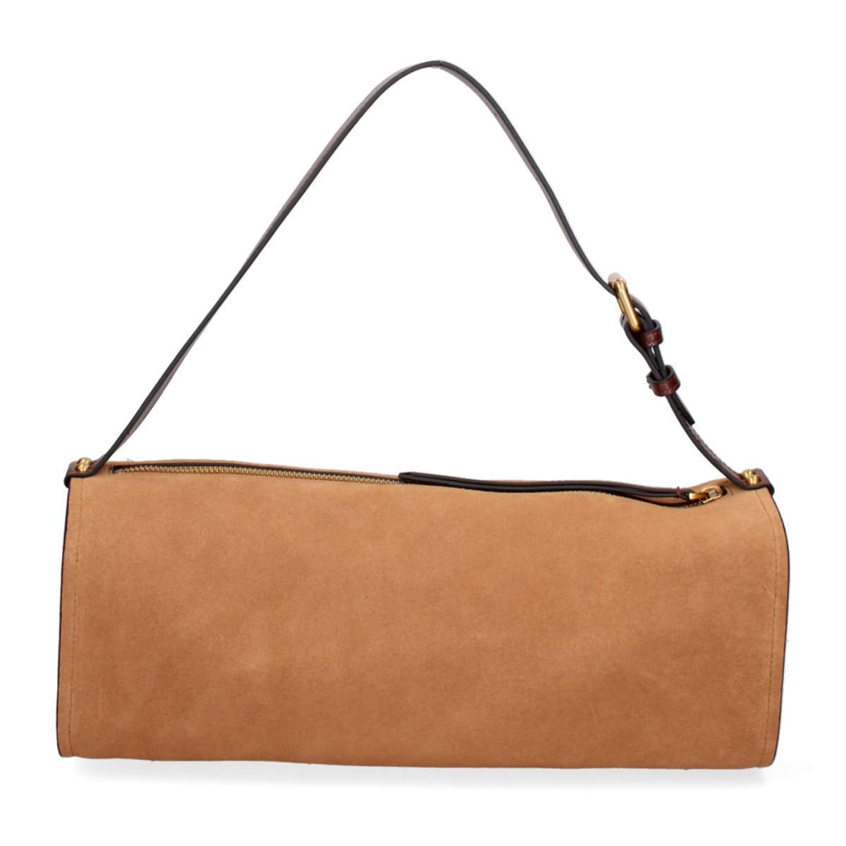 Borsa a spalla da donna Made in Italy - Valoria Chic - Pelle scamosciata - 35.0 x 14.0 x 10.0 cm