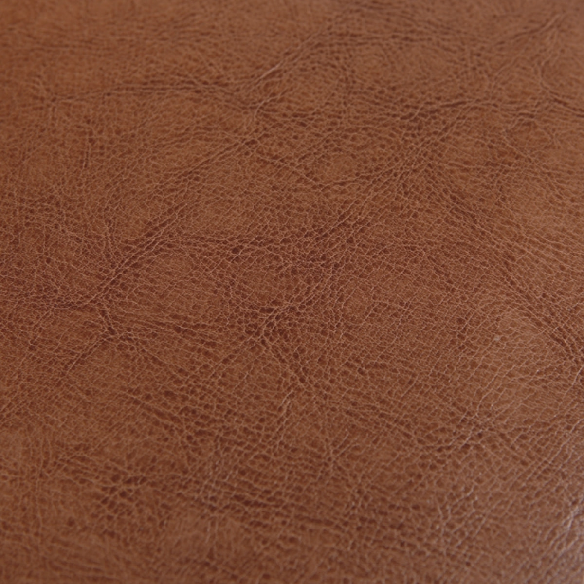Fauteuil camel en croute de cuir enduite - Club