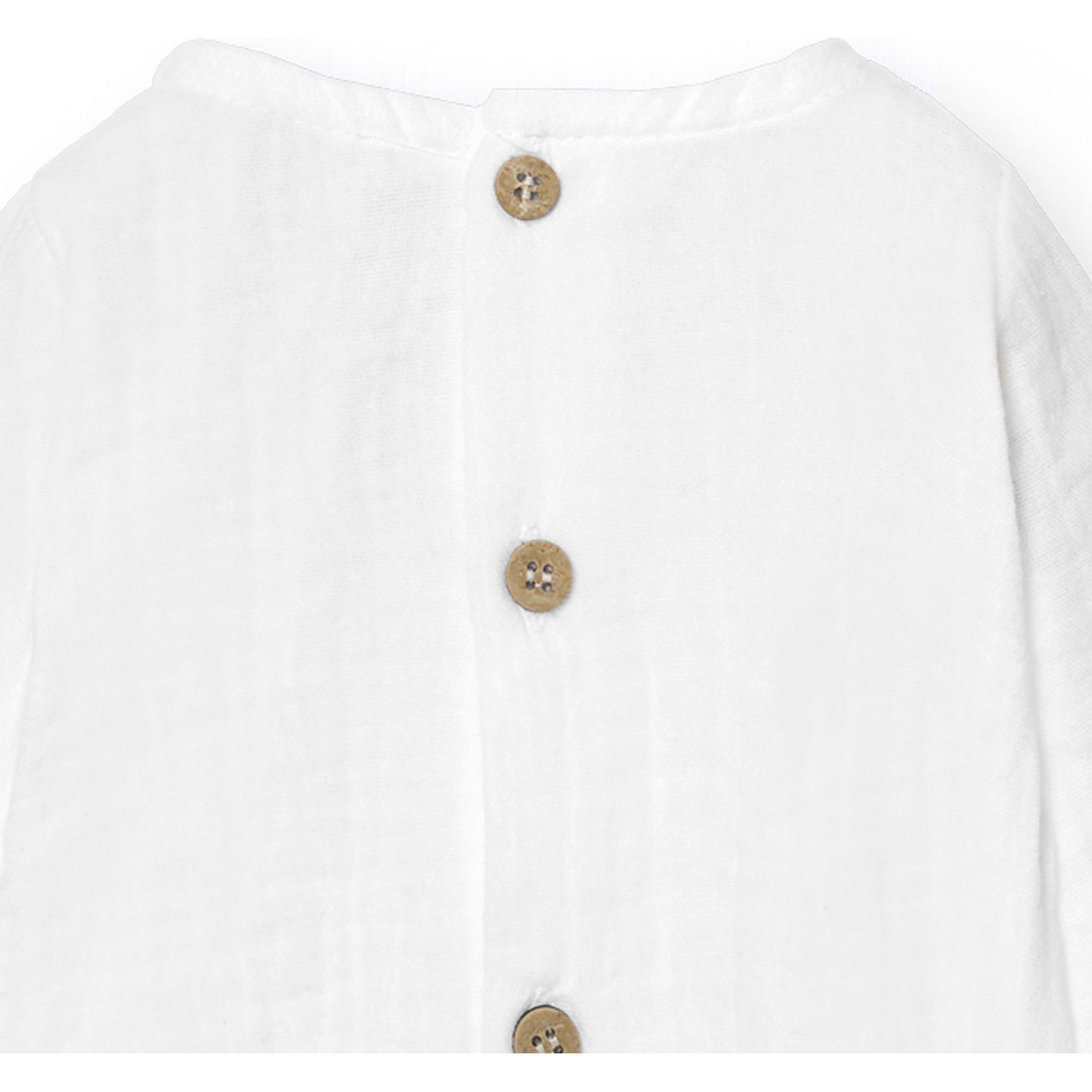 Body bebé manga larga bambula botones