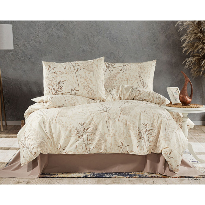 Parure housse de couette et taie(s) oreiller 100% Coton