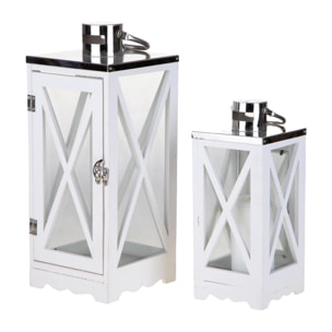 Lanterna Legno - Pezzi 1 - 16xH40x16cm - Bianchi Dino SpA