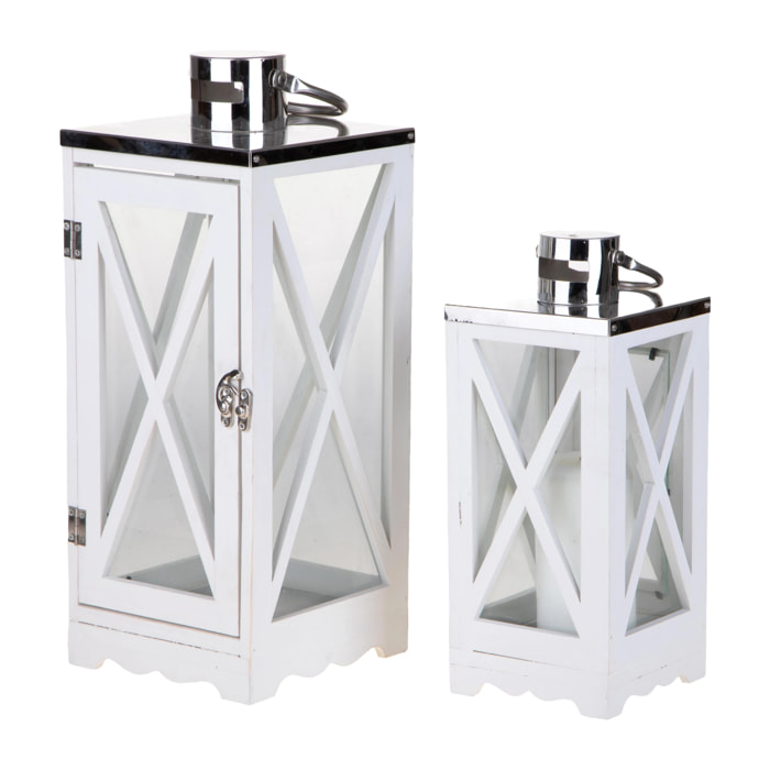 Lanterna Legno - Pezzi 1 - 16xH40x16cm - Bianchi Dino SpA