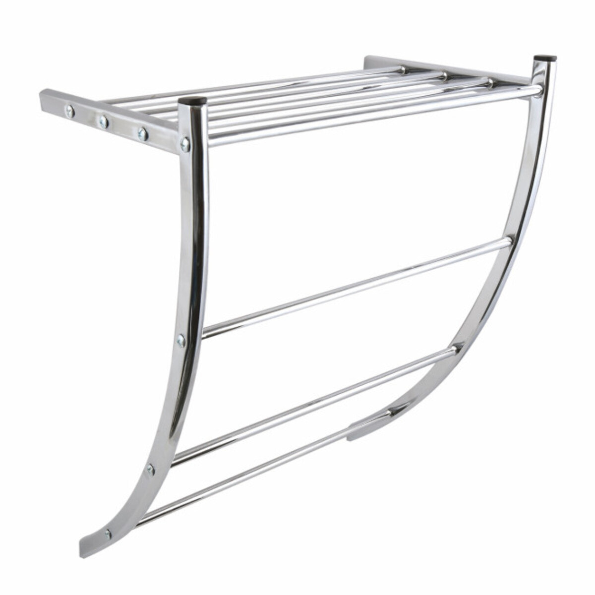 Porte serviettes & étagère murale en Acier chromé MSV