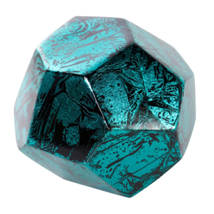 Bola Ceramica Lacada Negro Azul 15x15x15 Cm