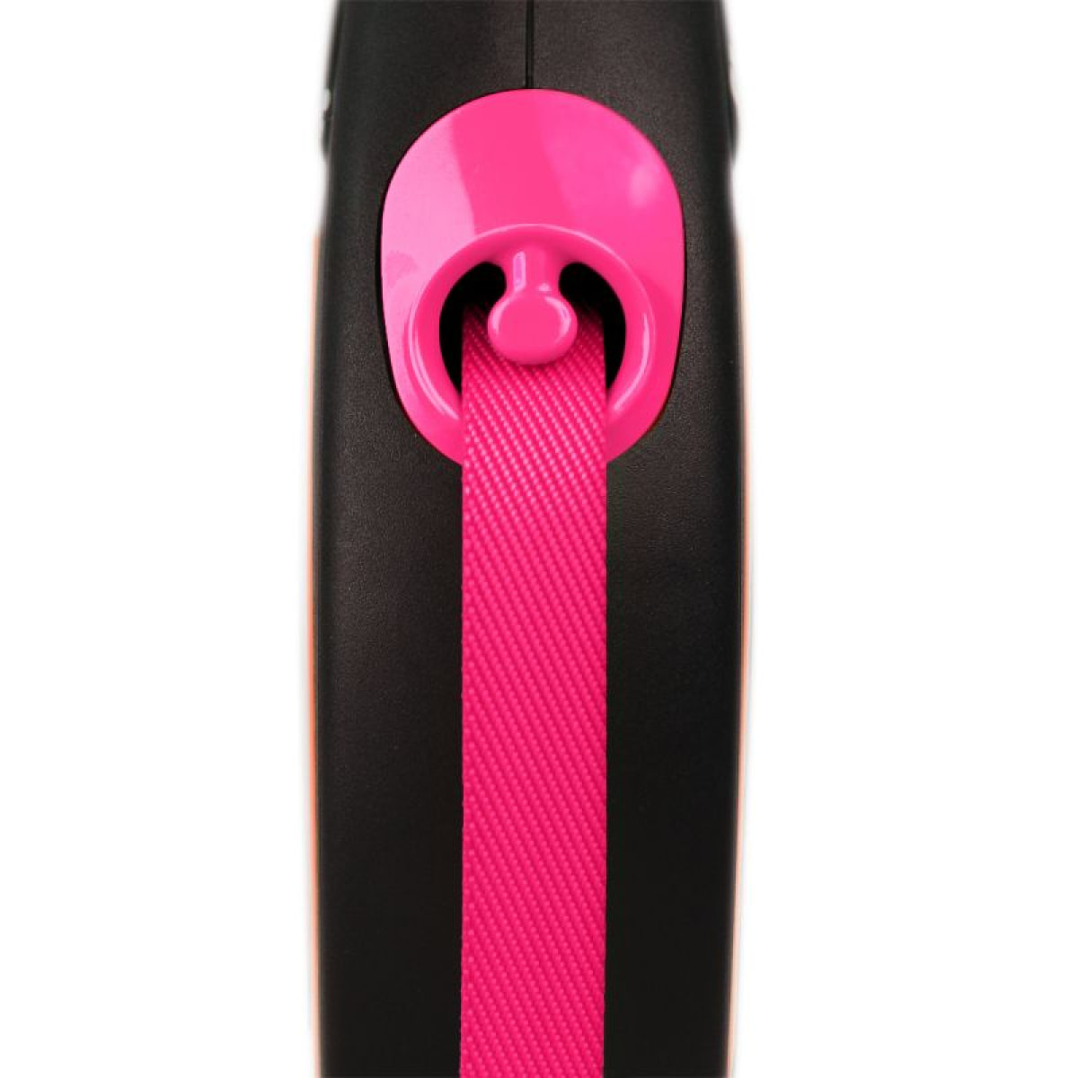 Laisse New Neon M Tape 5 m black/ neon pink Flexi CL21T5-251-S-NEOP