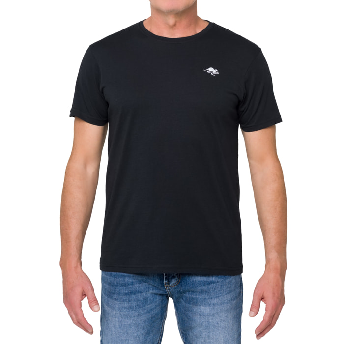 T-shirt in cotone 180 gr Hot Buttered Mistral nero