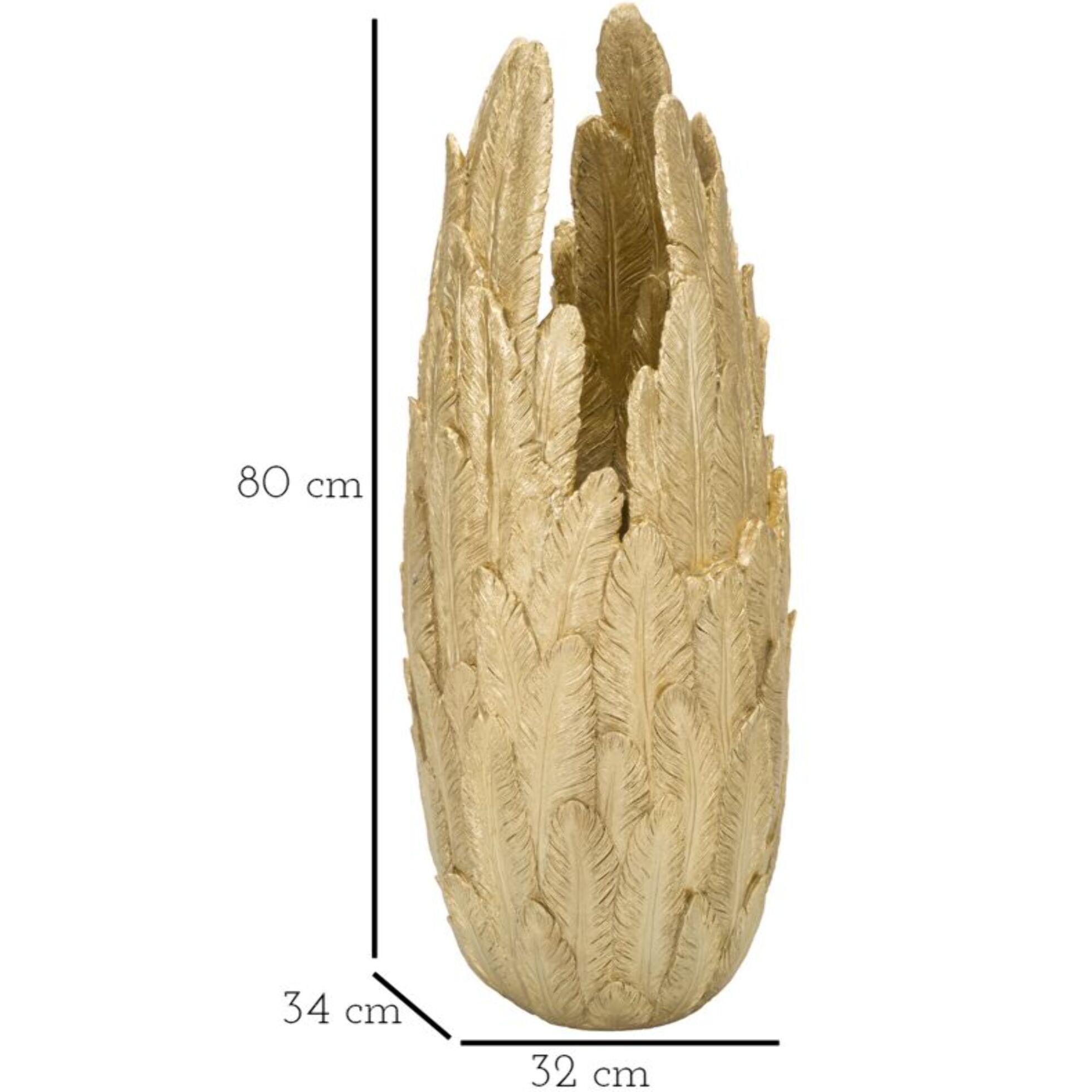 VASO PIUME CM 32X34X80
