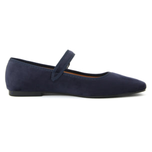 Ballerine Donna colore Blu-Altezza tacco:1cm