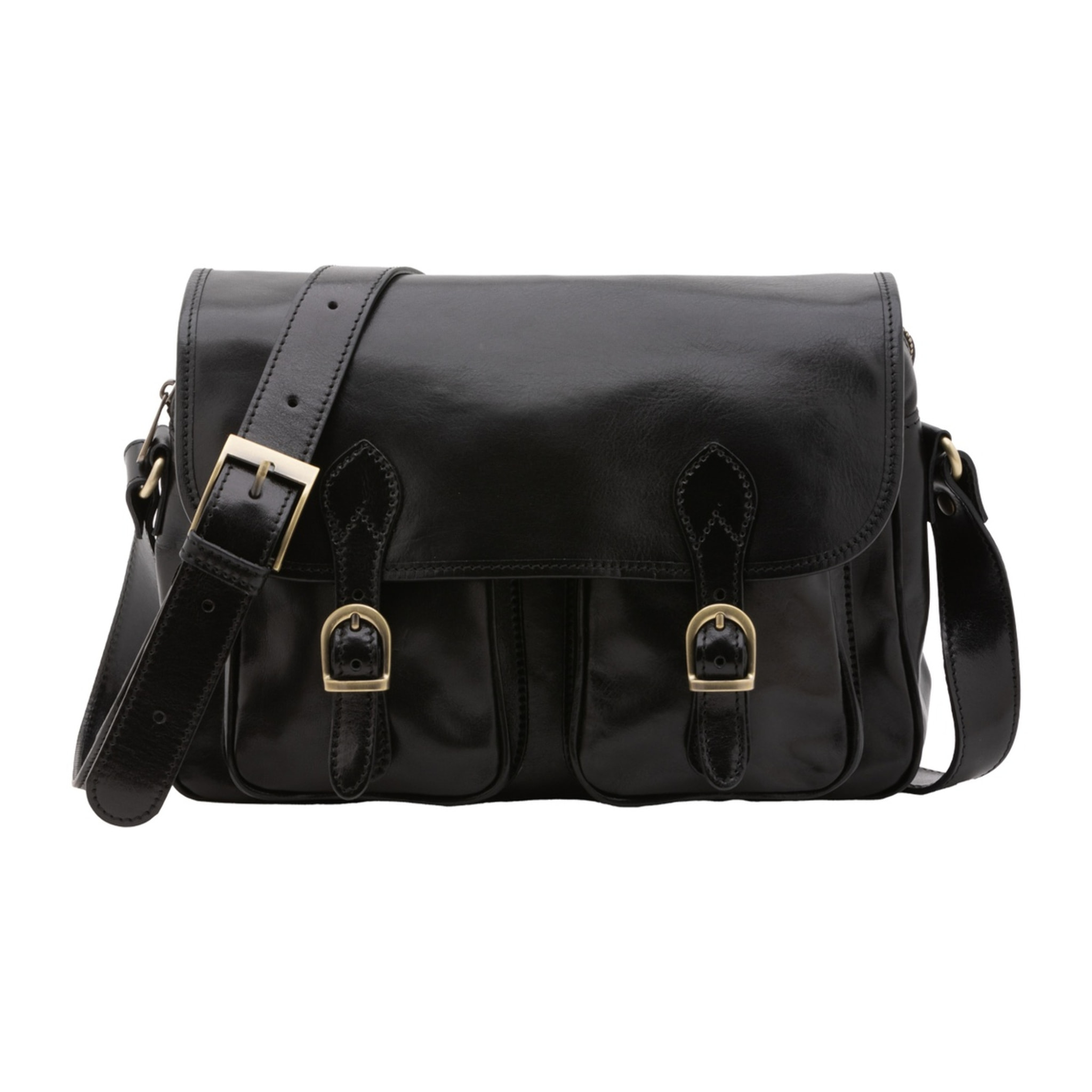 Borsa a tracolla da donna - Modello False - Vera pelle - 32.0 x 23.0 x 15.0 cm