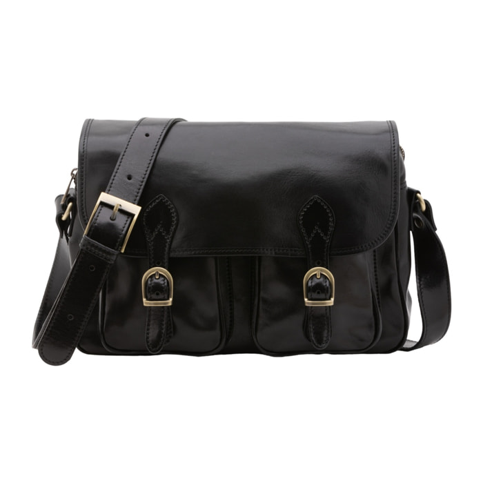 Borsa a tracolla da donna - Modello False - Vera pelle - 32.0 x 23.0 x 15.0 cm