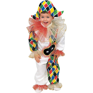 Costume Carnevale Travestimento Baby Arlecchino Bambino Originale