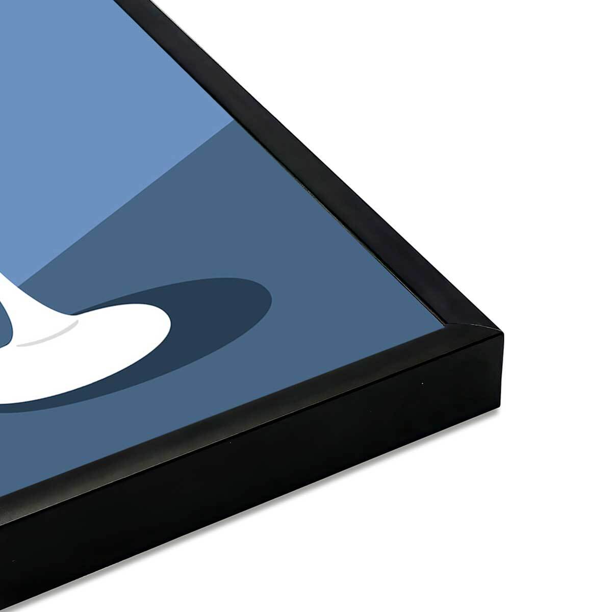 Affiche encadrée cocktail rose fruité Affiche + cadre en métal - Noir