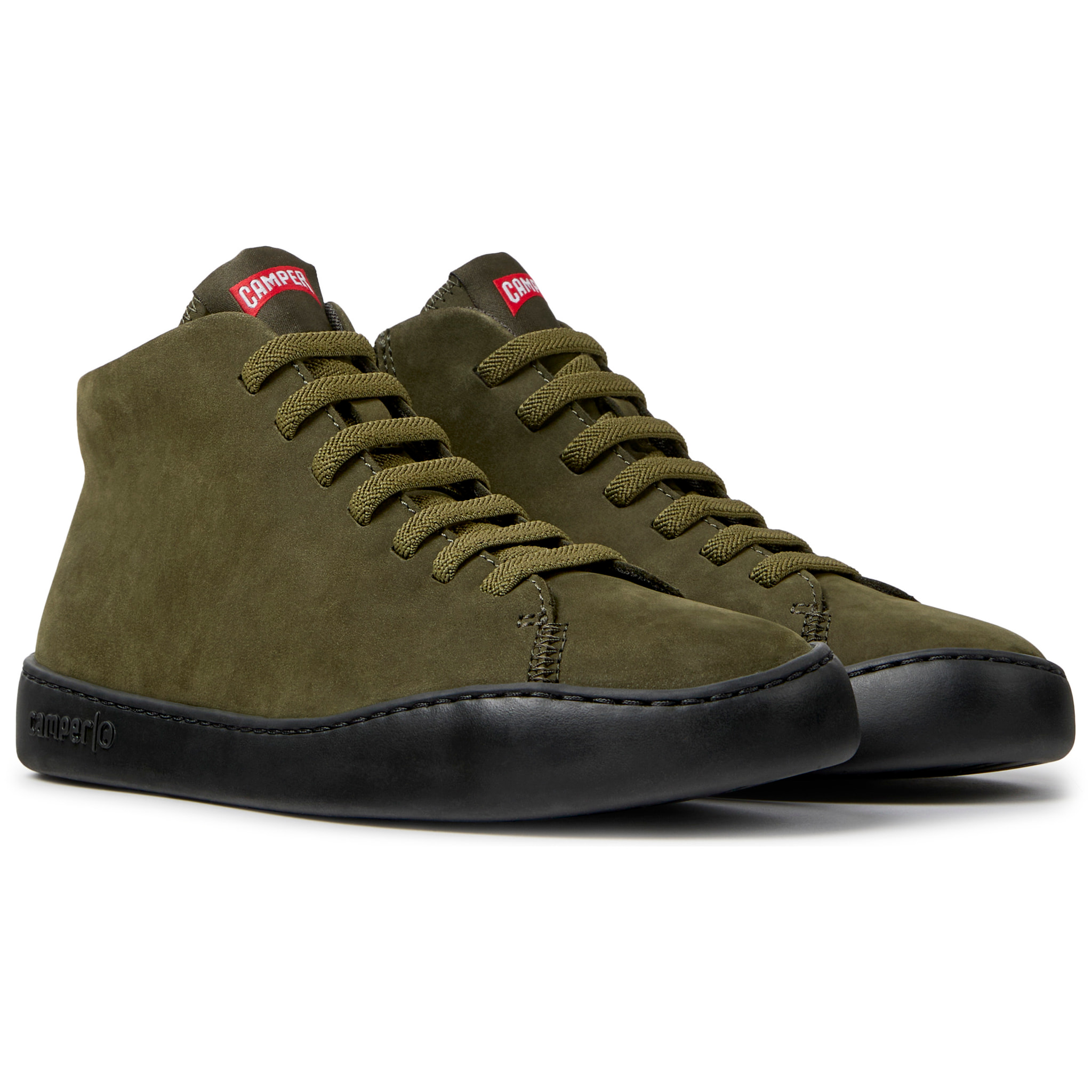 Zapatillas - CAMPER Peu Touring - Verde - Piel nobuk