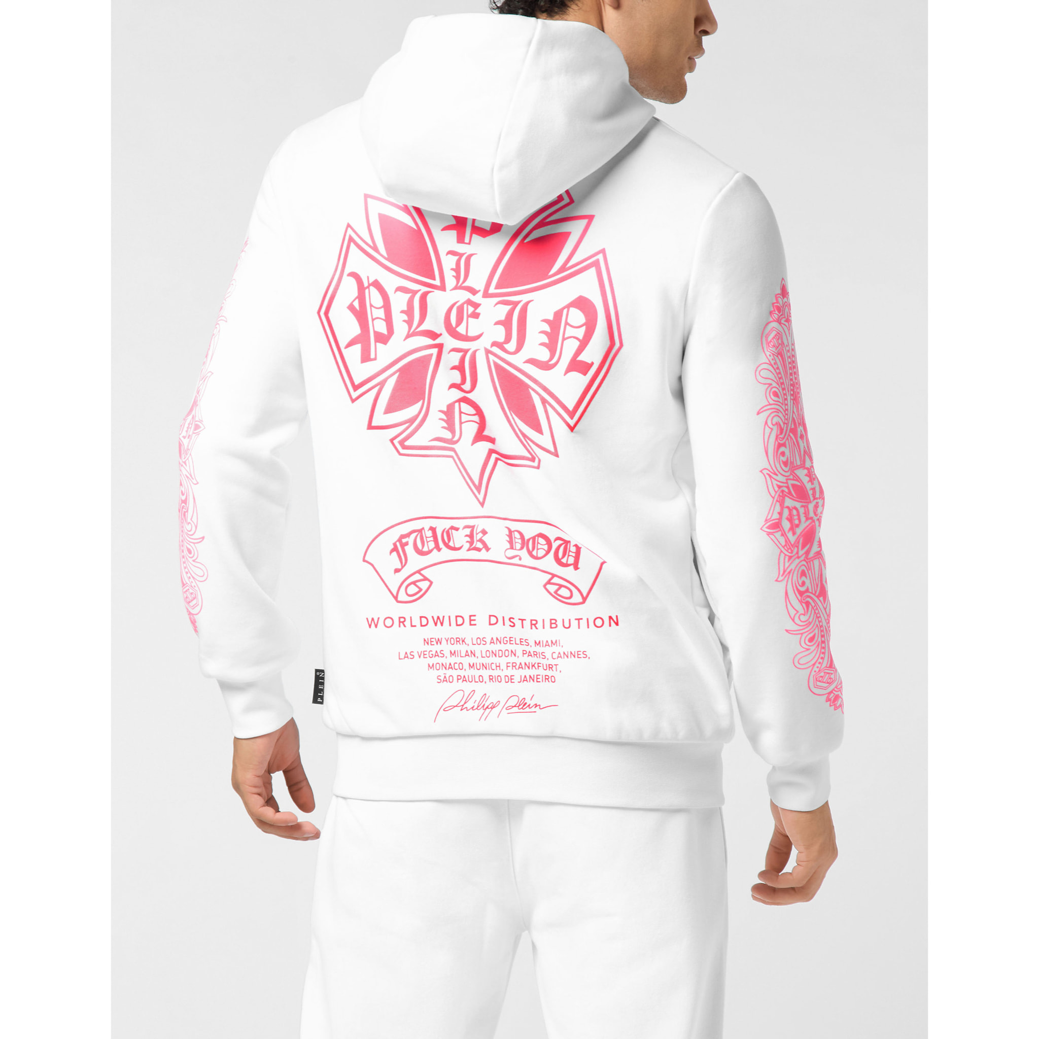 PHILIPP PLEIN Hoodie Sweatjacket CHROME