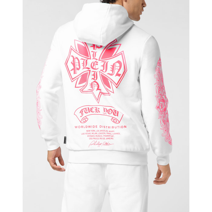 PHILIPP PLEIN Hoodie Sweatjacket CHROME