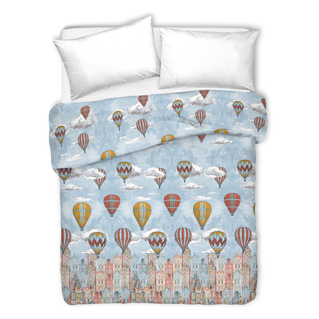 Copriletto di cotone volare arancio