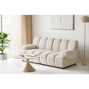 Set 2 Portacandeline in Travertino Naturale — Ø7×4,5 cm