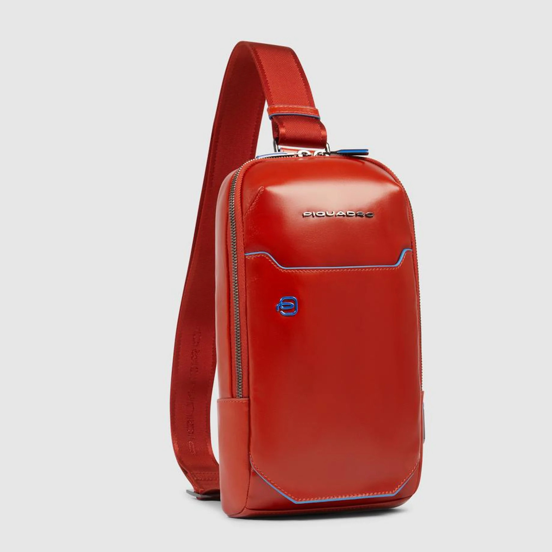 Piquadro Zaino monospalla personalizzabile in pelle porta iPad®mini