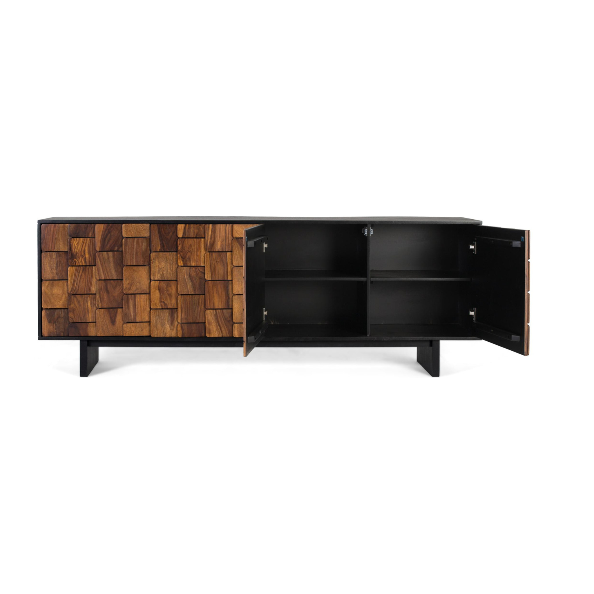 Aparador de Madera de Mango Estilo Rústico Étnico Moderno