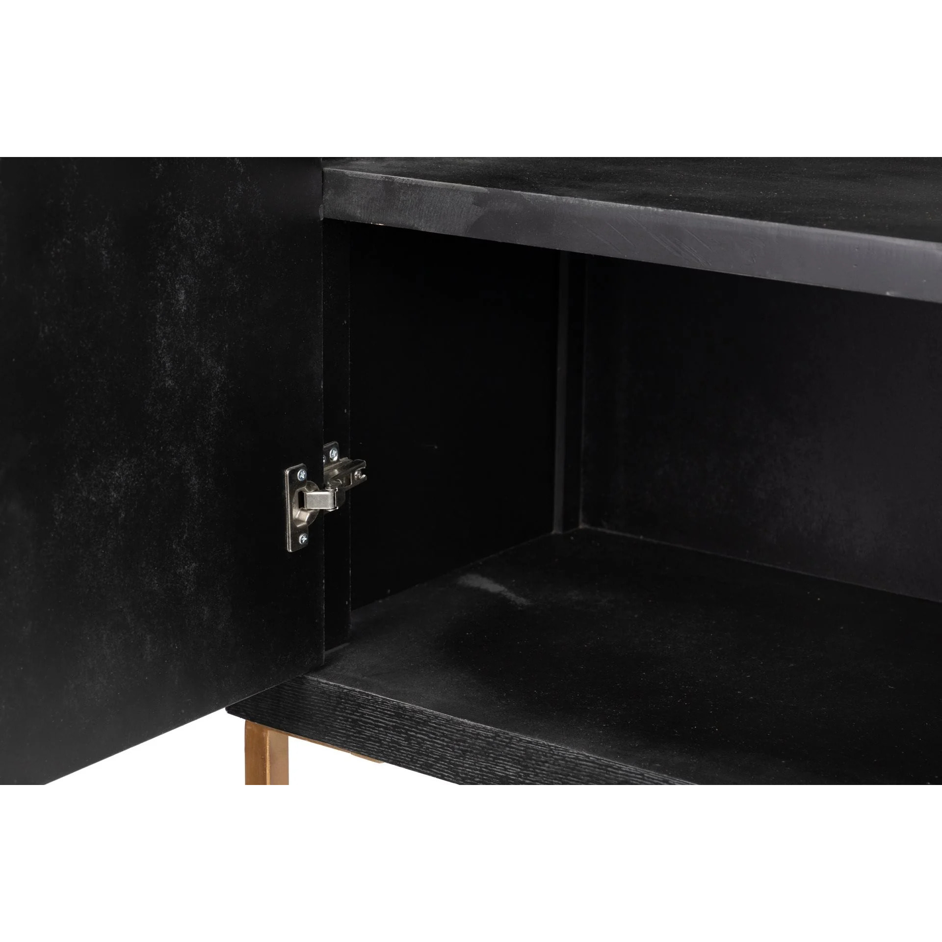 Cabinet Negro-dorado 100x45x160 Cm