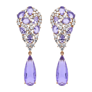 Pendientes Lux by Lux acabadoss en oro amarillo de 18K