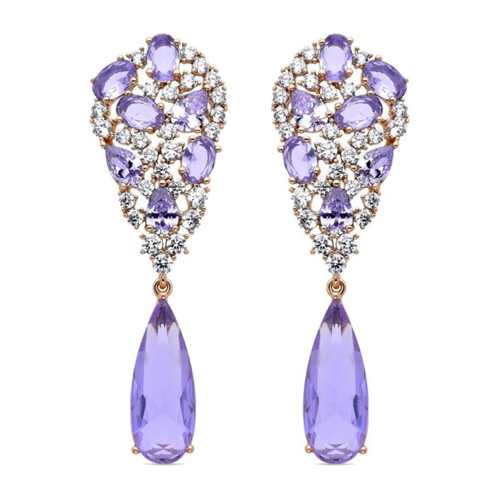 Pendientes Lux by Lux acabadoss en oro amarillo de 18K