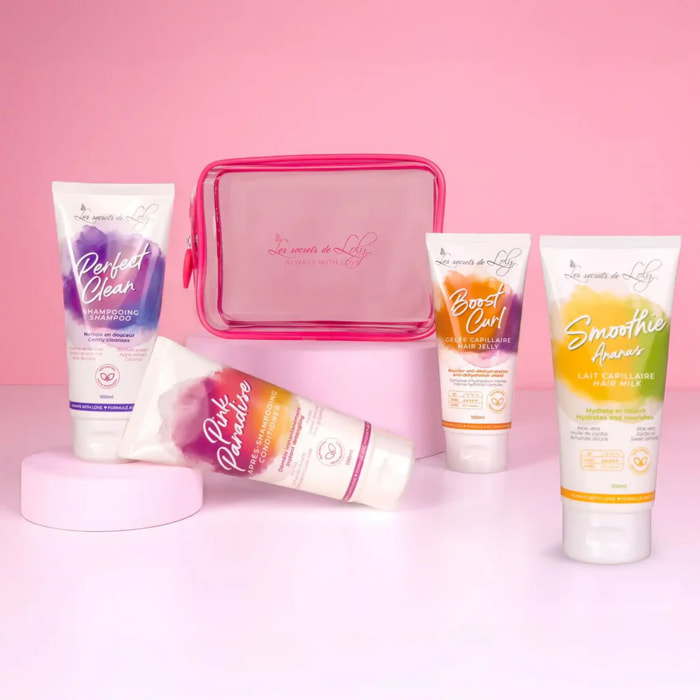 Cheveux Frisés Routine Voyage  - Coffret Format Voyage 4x100ml