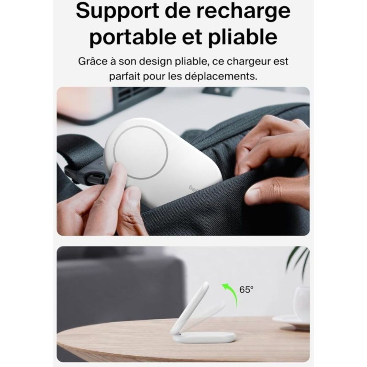 Chargeur induction BELKIN induction 15W blanc