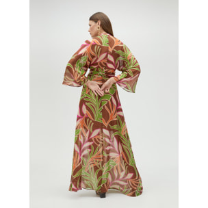 Vestito morbido con stampa floreale