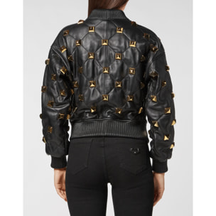 PHILIPP PLEIN Leather Bomber