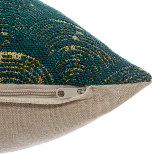 Housse de coussin vert cèdre 40x40cm