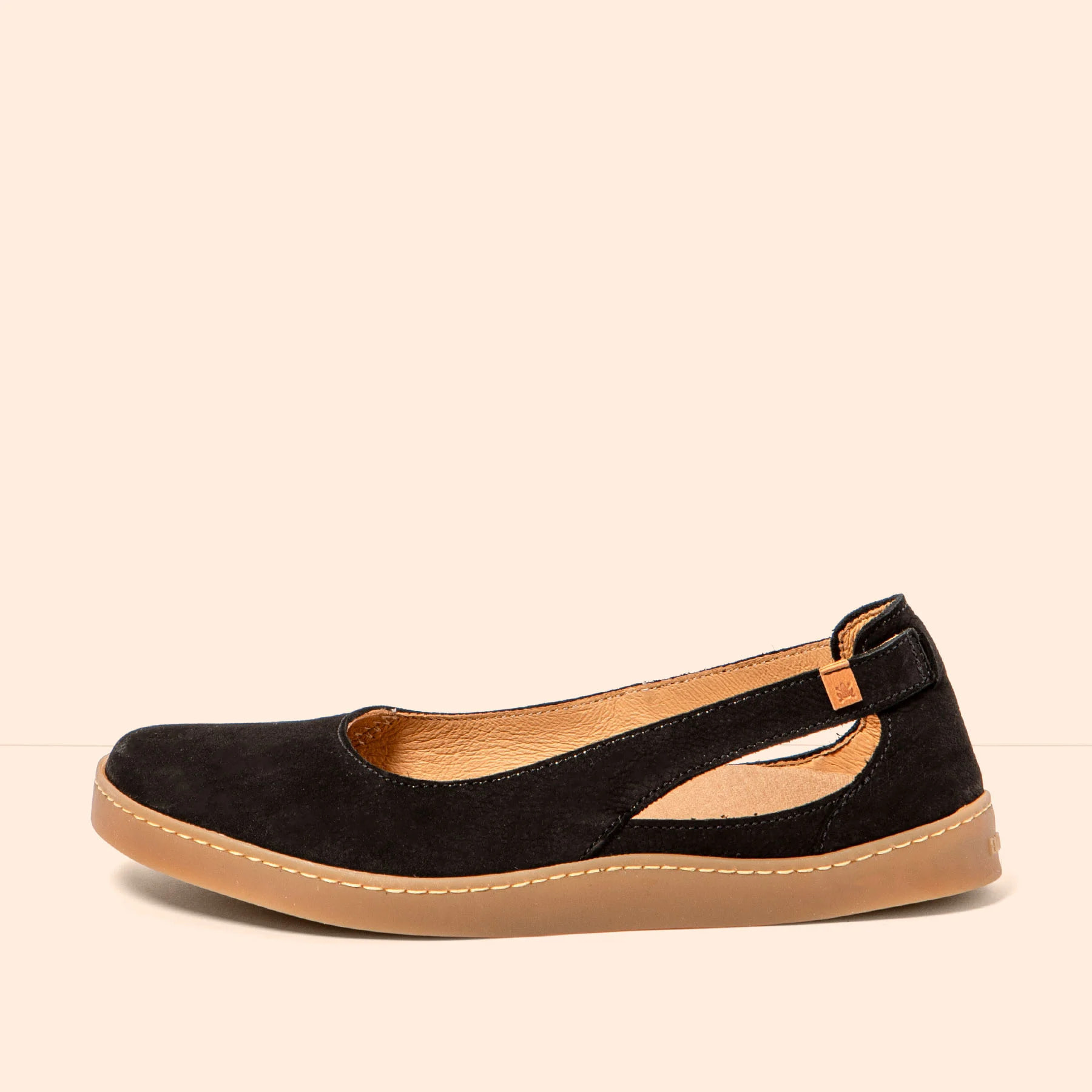 Bailarinas N5906 NOBUCK BLACK/ ORIGEN color Black