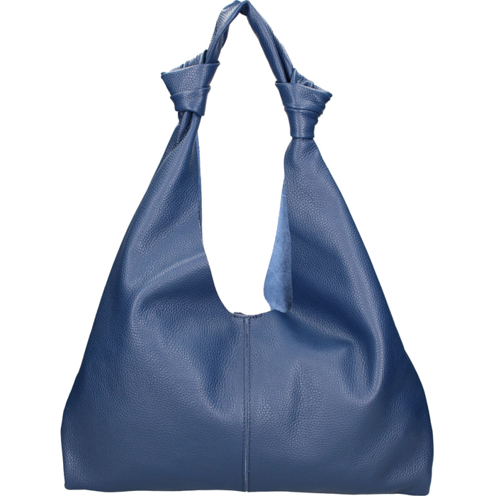 Borsa a spalla da donna In Vera pelle Made in Italy 40x42x2 cm