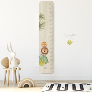 Toise Jungle Lion Toise mesurer son enfant. Adorable ! Toise en bois .