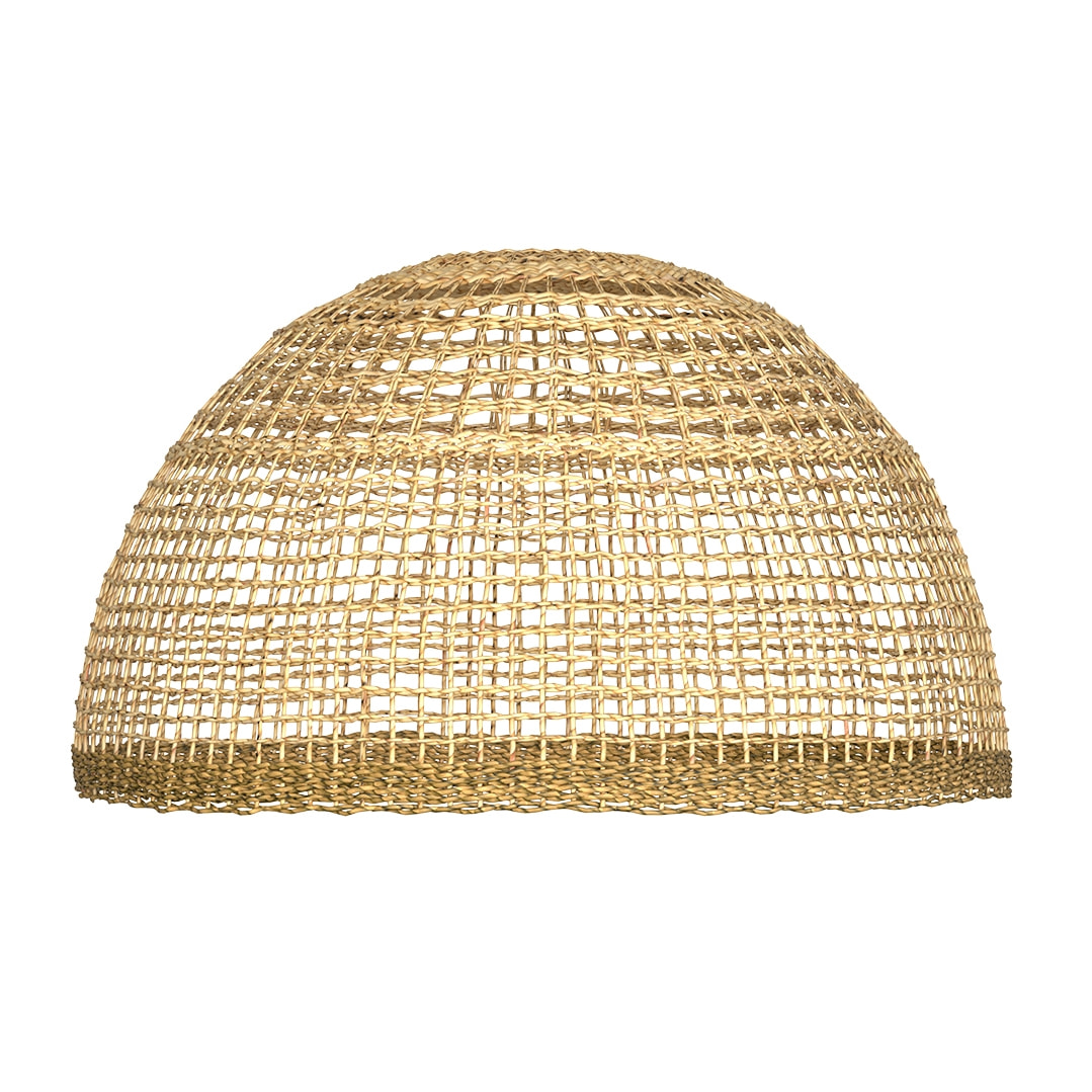 Abat-jour en feuille de palmier et posidonie ∅ 50cm - Biga