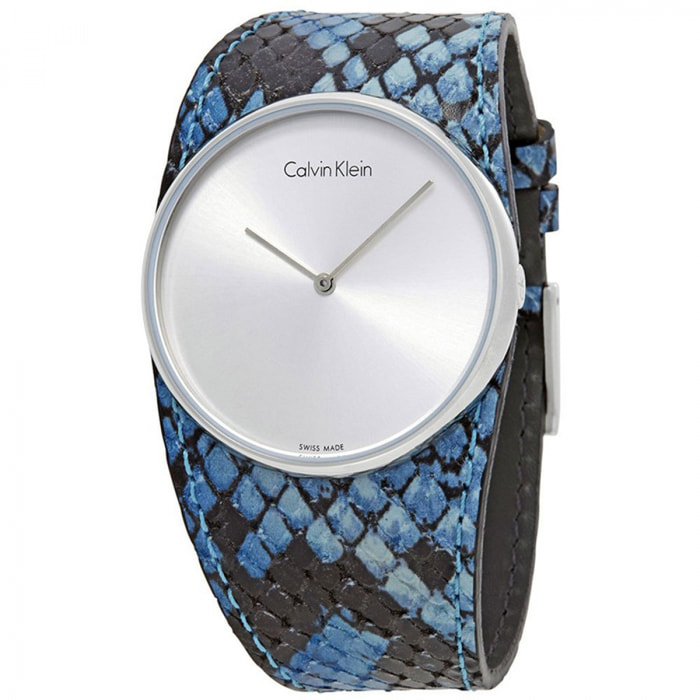 Reloj Calvin Klein K5V231V6 Mujer Analogico Cuarzo con Correa de Cuero