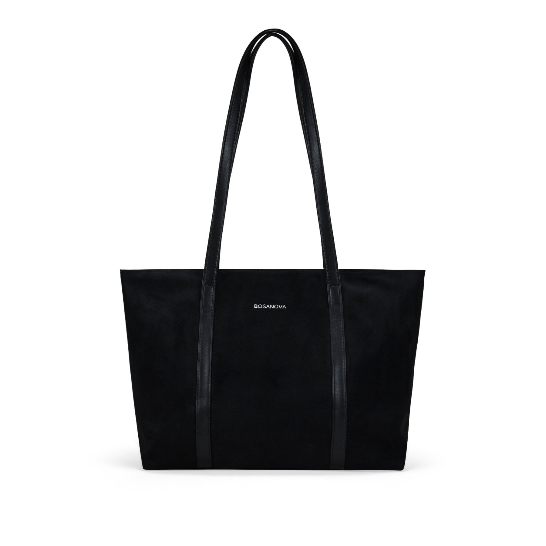 Bolso shopper negro para portátil