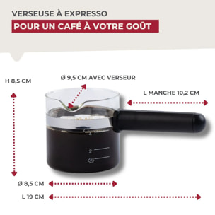 Verseuse à expresso micro-ondable 4 tasses compatible avec de nombreuses marques Fackelmann