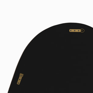 Miroir ovale en placage noyer, 80 x 120 cm - Yoko